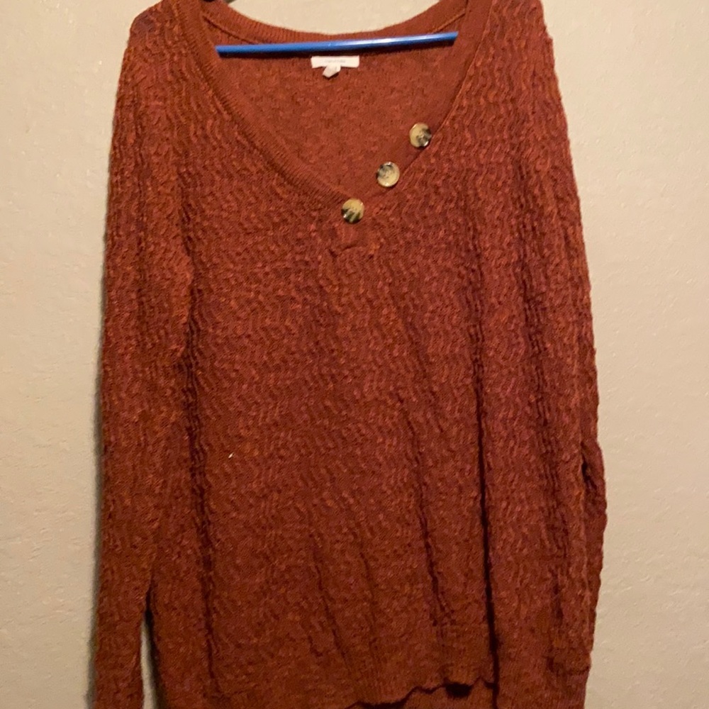 Burn orange fall sweater